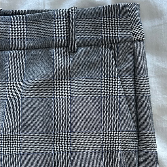 J. Crew Cameron Black and White Plaid Pants- 10 TALL - Picture 6 of 12